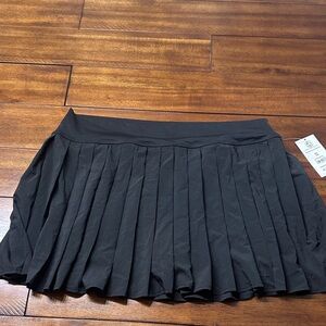 Black Pleated Women's Skort